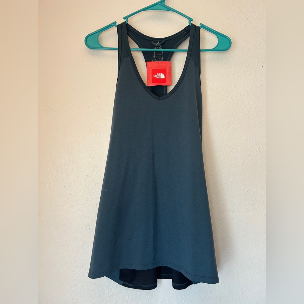 The North Face Women's Blue Racerback Tank Top